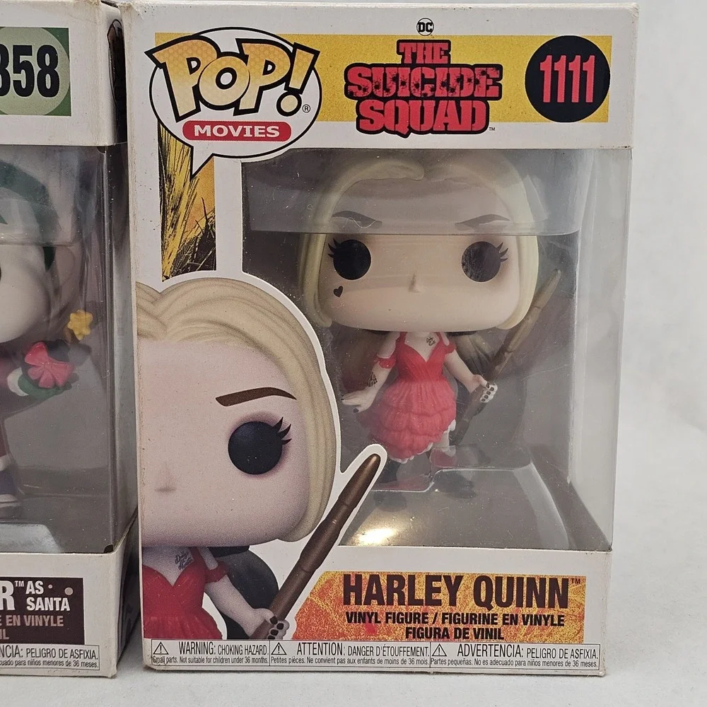 Funko Pop DC Suicide Squad Lot Harley Quinn #436 #1111  Joker As Santa #358